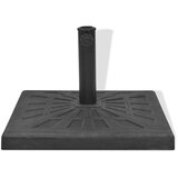 vidaXL Stalak za Suncobran od Smole Pravokutni Crni 19 kg | shoptok.hr