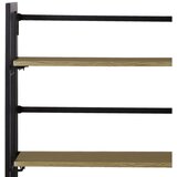 Lesnina-XXXL zložljiv regal klapp, črna, barva hrasta | Shoptok.si