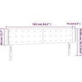  Uzglavlje s ušima svjetlosivo 163x16x78/88 cm baršunasto | shoptok.hr
