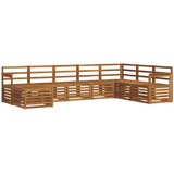  Set vanjskih sofa 8 kom. Prirodna Smeđa 306 x 187,5 x 73 cm | shoptok.hr
