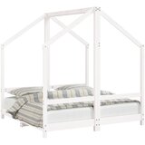  Okvir za dječji krevet bijeli 2x(70x140) cm od masivne borovine | Eponuda.ba