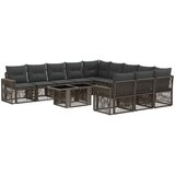  Sjedeća garnitura za vrt 12 kom. i krem bijela poliratan 100 x 55 x 73 cm | shoptok.hr
