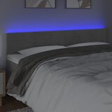  LED uzglavlje svjetlosivo 200x5x78/88 cm baršunasto | shoptok.hr