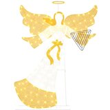 vidaXL Osvetljen kot Toplo bela 116 x 29 x 158,5 cm Poliester | Shoptok.si