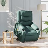 Maison Chic masažni naslanjač - Relax naslanjač s funkcijo vstajanja temno zeleno blago, (22062045) | Shoptok.si