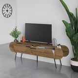 Marckeric TV omarica v orehovem dekorju v naravni barvi 195x57 cm Saluso – | Shoptok.si