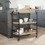  Kolica boja hrasta 81 5x41x92 5 cm konstruirano drvo | shoptok.hr
