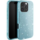 AVIZAR Ohišje z bleščicami za iPhone 16 Pro Max Odporen na udarce Glitter, Modra, (5000012468) | Shoptok.si