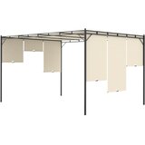  Vrtna sjenica s bočnim zastorom 4 x 3 x 2,25 m krem | shoptok.hr