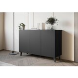 Livetastic Široka Komoda Phuket, Črna Mat | Shoptok.si