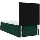  Okvir kreveta s madracima tamnozeleni 80x200cm baršunasti | shoptok.hr