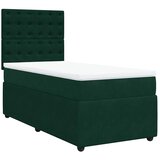 Box spring krevet s madracem tamnozeleni 90x190 cm baršunasti | shoptok.hr