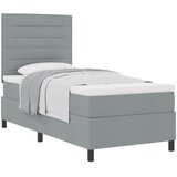  s opruga kutije Svijetlo siva 100 x 200 cm tkanina | shoptok.hr