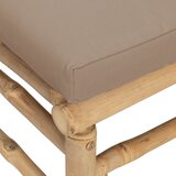  Kutne vrtne sofe s smeđesivim jastucima 2 kom od bambusa | shoptok.hr