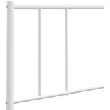  Metalno uzglavlje bijelo 135 cm | shoptok.hr