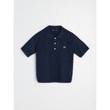 Sinsay Pletena polo bluza s dodatkom vune i vezom mašne | shoptok.hr