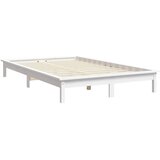  Okvir za krevet bijeli 160x200 cm od masivne borovine | shoptok.hr