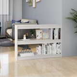 vidaXL Knjižna omara za razdelitev prostora bela 100x30x71,5 cm Cene