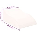  Jastuk za nogu Bijelo 68 x 40 x 18 cm | shoptok.hr