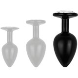 EasyToys Anal Collection - analni dildo s kamnom - L (črna) | Shoptok.si