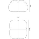 Cosmopolitan Design Sivi baršunast tabure Loretto – | shoptok.hr