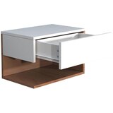 MID.YOU Nočna Omarica Usal Xl 45, Hrast, Bela | Shoptok.si