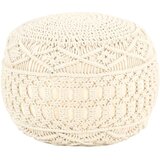  Ručno rađeni tabure s makrameom 45 x 30 cm pamučni | shoptok.hr