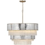 Quintiesse Hinkley Reverie Valjasta viseča stropna svetilka, šampanjsko zlata, (22098462) Cene