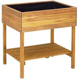  Povišena vrtna sadilica 78,5x58,5x78,5 cm od bagremovog drva | shoptok.hr