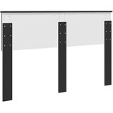 vidaXL Vzglavje z vzglavjem Črna Orehovina 140 cm Konstruiran les | Shoptok.si