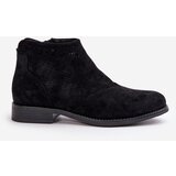 S. BARSKI Womens Flat Heeled Cutout Boots Black S.Barski | ePonuda.com