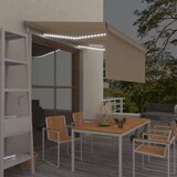  Automatska tenda s roletom i senzorom LED 3 x 2 5 m krem | shoptok.hr