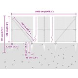 vidaXL varjena žična ograja s 13 trdnimi stebri 1.2x50 m cinkano jeklo Cene