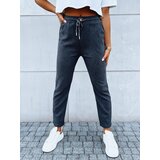 DStreet Spodnie dresowe damskie STARLUXE ciemnoszare | shoptok.hr