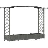  Povišeni krevet s mrežom i krovom Svjetlosiva 207 x 40 x 123 cm | Shoptok.si