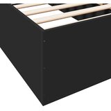  Okvir za krevet crni 75 x 190 cm od konstruiranog drva | shoptok.hr