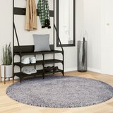vidaXL Čupavi moderni tepih s visokim vlaknima plavi Ø 200 cm | shoptok.hr
