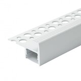 Mitea Lighting aluminijumski profil za led trake beli 22x40x2000mm za pločice/stepenice sa difuzorom 2m MA06-W | Eponuda.com