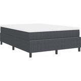  Krevet s opruga kutije Tamno siva i bijela 140 x 190 cm | shoptok.hr