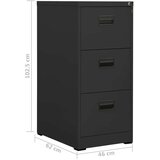 vidaXL arhivska omarica antracitna 46x62x102,5 cm jeklo | Shoptok.si