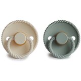 FRIGG® tolažilna duda - lateks Rope 0-6 m cream/sage | Shoptok.si