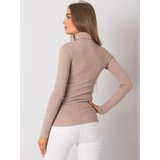 RUE PARIS Blouse-RV-BZ-7182.01P-dark beige | Shoptok.si