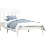  Okvir za krevet od masivnog drva bijeli 100 x 200 cm | shoptok.hr
