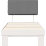  Krevetni okvir s tapiciranim uzglavljem Svijetlo siva | shoptok.hr