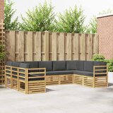  Sekcijska garnitura 9 pcs Bijela i antracit 304 x 185,5 x 73 cm | shoptok.hr