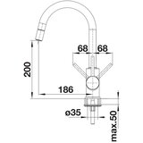 Blanco mida s 2 cevi-visoki pritisak - antracit | ePonuda.com