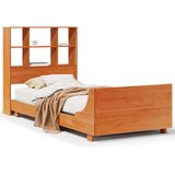  Posteljni okvir brez vzmetnice voščeno rjav 75x190 cm borovina | Shoptok.si