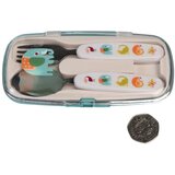 REX International Krem dječji pribor za jelo 2 kom od nehrđajućeg čelika Wild Wonders – | shoptok.hr