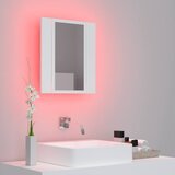  LED kupaonski ormarić s ogledalom bijeli 40x12x45 cm akrilni | shoptok.hr