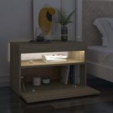  Noćni ormarić s LED svjetlima 2 kom boja hrasta 60 x 35 x 40 cm | shoptok.hr